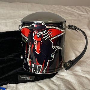 Texas Tech Road Flair Metal Barrel Purse